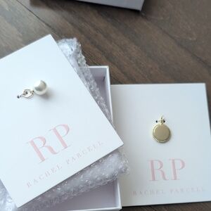 Rachel Parcell Gold and White Pearl Drop Earrings